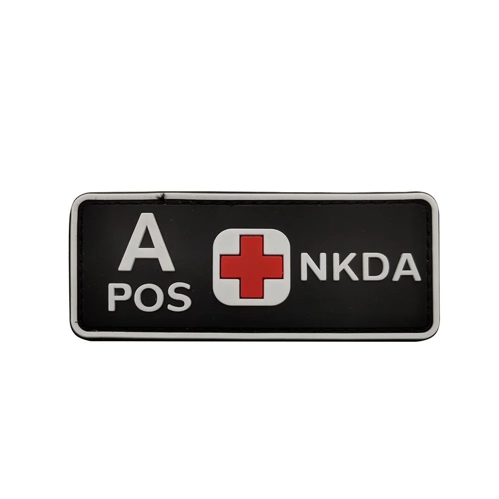 Mochila militar de PVC 3D NKDA, suministros de moral táctica, paquete de parches A juego, tipo de sangre A + B + AB + O + Cap, parches de mochila - imagen 5