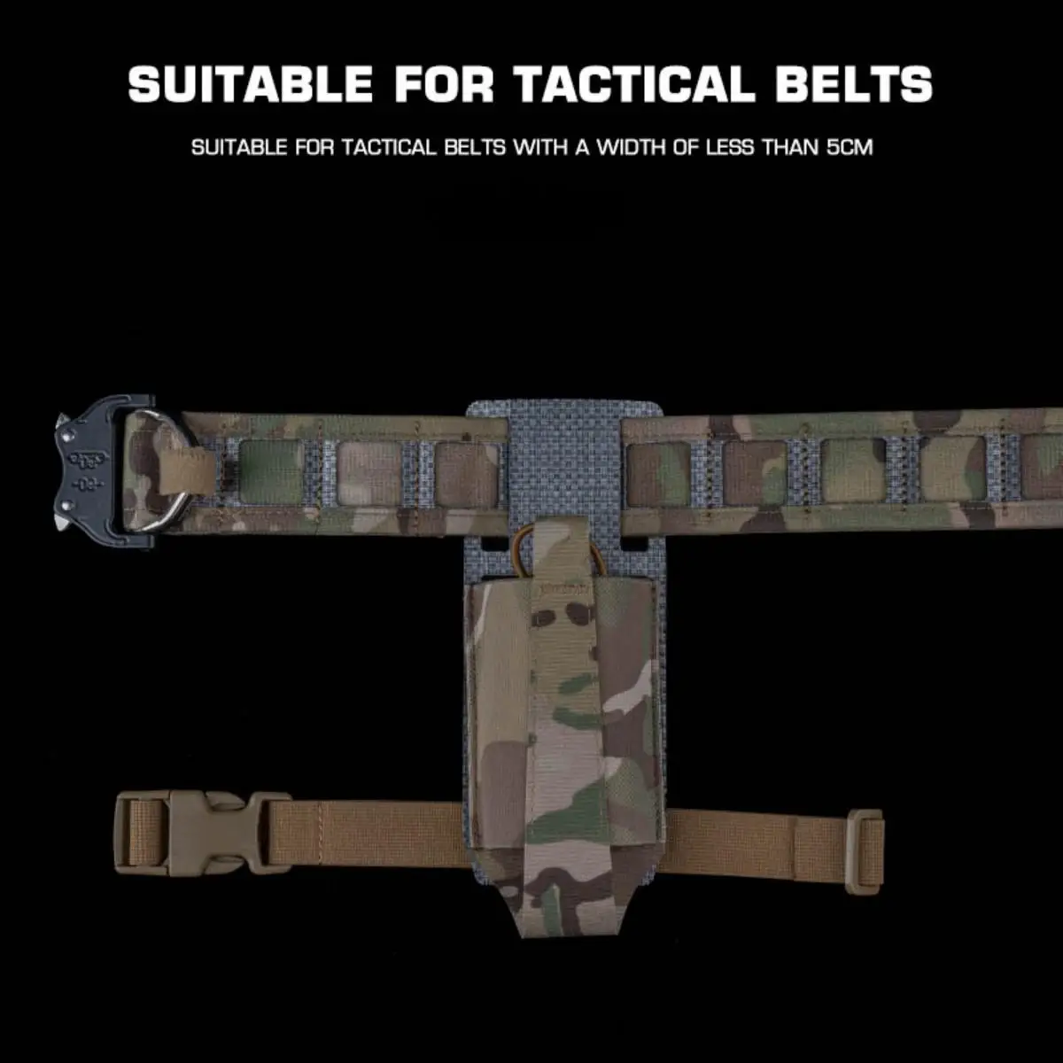 Soporte Modular Molle para Cinturón WG con Correa para Pierna, Compatible con Bolsa de Cargador de Rifle Molle de Acceso Rápido y Varias Bolsas Auxiliares - imagen 3