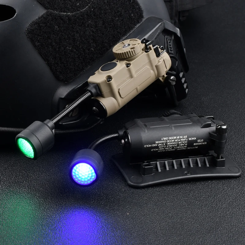 Luz táctica para casco Sidewinder Compact II, luz IR roja, verde, azul y blanca, luz de señal IFF, linterna de explorador para casco rápido - imagen 4