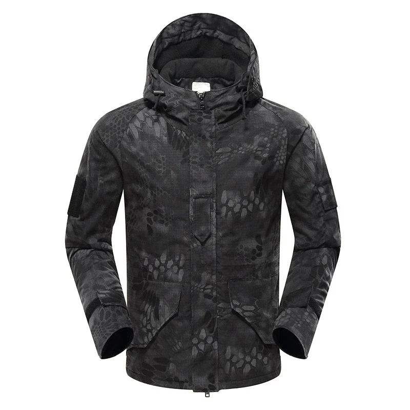 Chaqueta de camuflaje táctica G8 para exteriores, chaqueta cálida de invierno para hombres y mujeres, a prueba de viento, de algodón, para senderismo - imagen 3