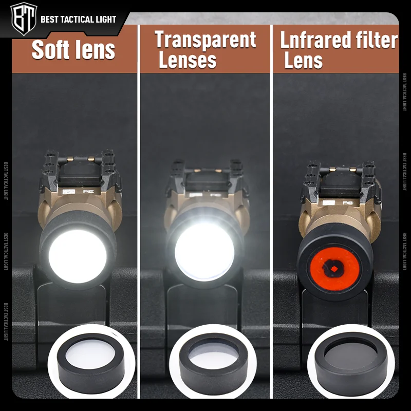 Linterna táctica SF Surefir Metal X300 X300U, cubierta protectora de linterna de luz blanca de 600 lúmenes, cubierta de 26mm y 28mm, lente personalizada - imagen 3