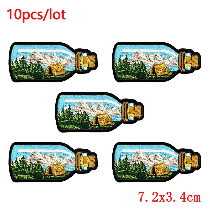 10 unids/lote parches bordados para el desierto al aire libre parche de montaña parches para planchar para ropa coser bordado mochila sombreros insignias - imagen 5