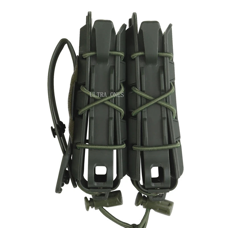 Bolsa táctica MOLLE para disparar y cazar, funda magnética de liberación rápida con Clip para cinturón Molle, Airsoft, 5,56 - imagen 4