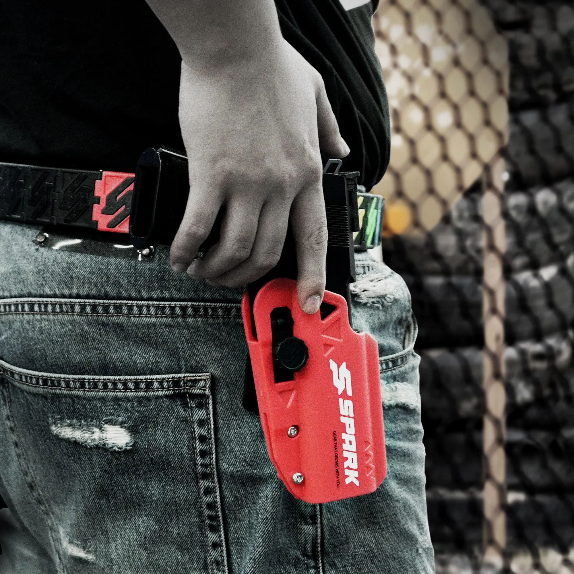 SPARK Funda táctica para cinturón de cargador tiro IPSC - imagen 2