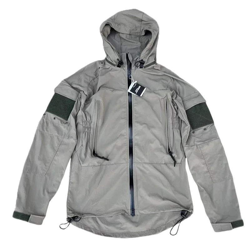 Chaqueta softshell gris PCU Generación L5 con capucha impermeable - imagen 3