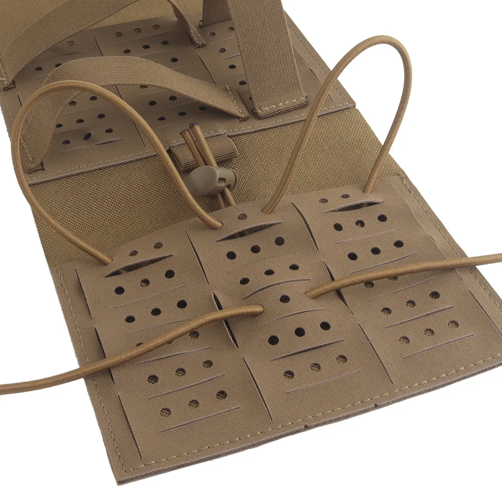 Bolsa de inserción de primeros auxilios de nailon 1000D, divisores de malla de retención elástica, forro resistente al agua, ajuste Universal para mochilas de caza - imagen 5