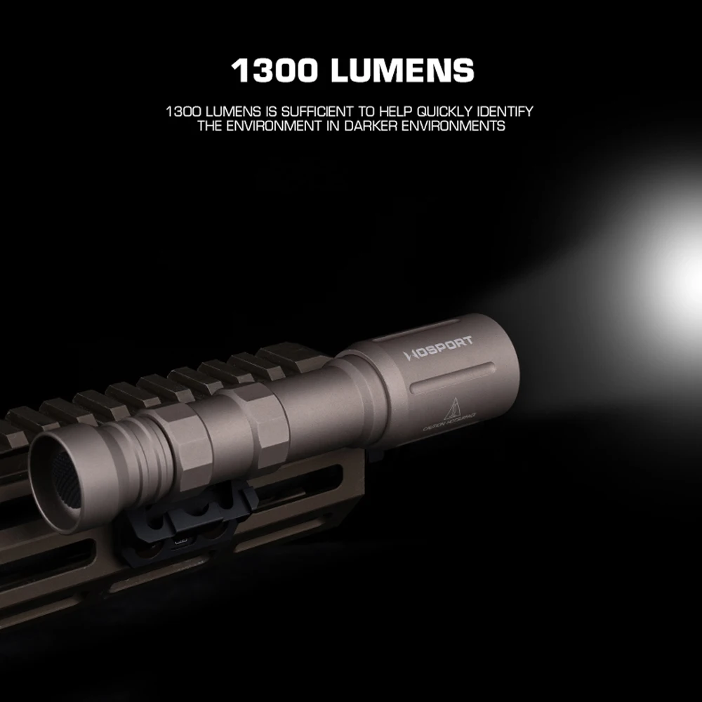 Linterna táctica M-PLHV2 para airsoft y caza con carril Picatinny - imagen 5