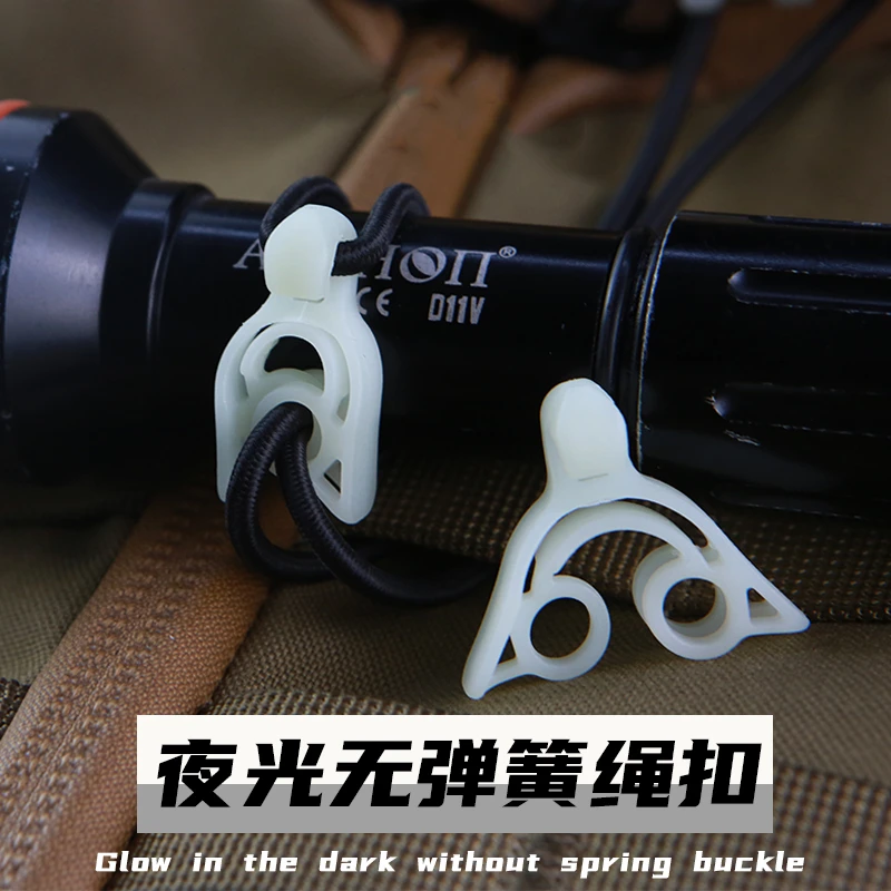 Hebilla luminosa con gancho de plástico, cinturón de liberación para exteriores, para acampar, senderismo, bolsa deportiva, accesorio de expansión luminosa Paracord - imagen 4