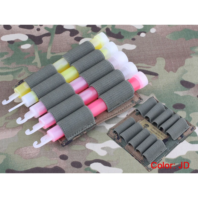 Emersongear-bolsa táctica para palo de luz de juego de guerra, Molle Glow Stick, bolsa de transporte, Panel portátil, Airsoft, caza, tiro EM6033 - imagen 2