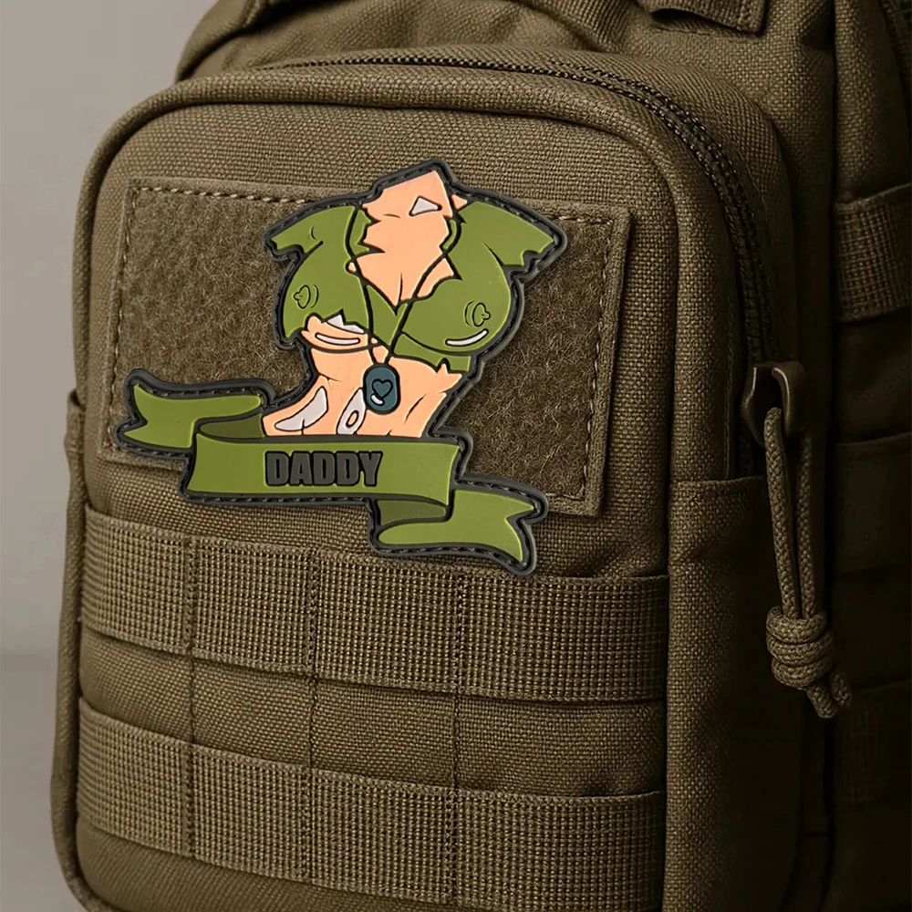 Parche de Chevron de Chica de Anime para ropa, insignia de moral táctica, emblema de gancho y bucle de PVC, pegatinas para brazalete de mochila del ejército militar - imagen 5