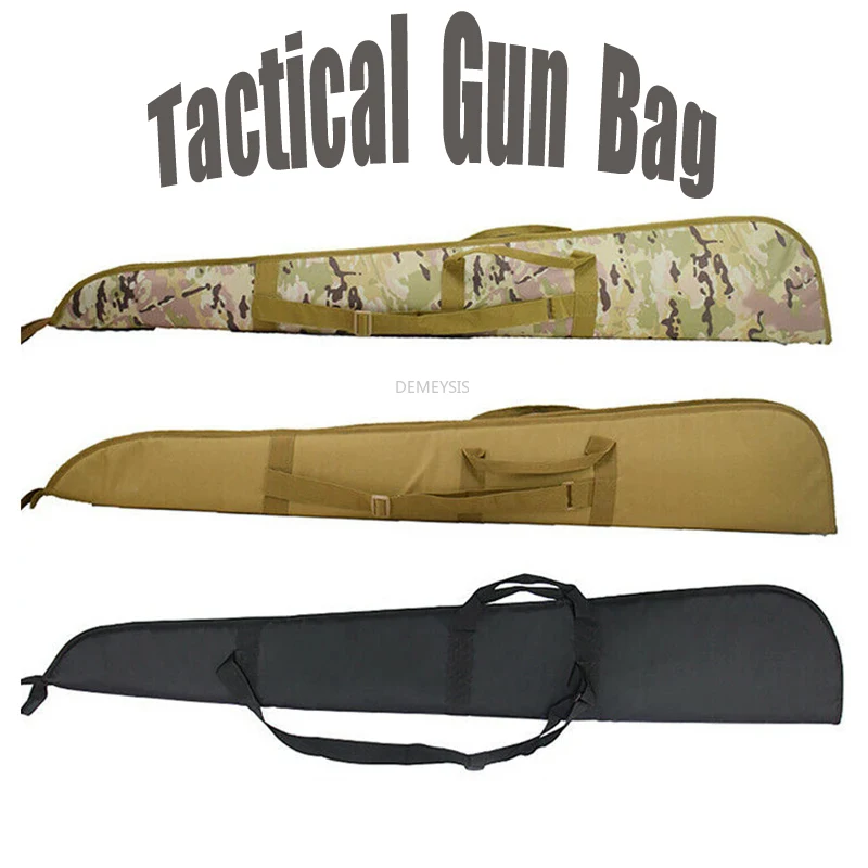 Bolsas para pistola de caza al aire libre de 126CM, bolsa de protección para pistola táctica, bolsa para transporte de pistola de aire, mochila con correa para hombro para Rifle de tiro
