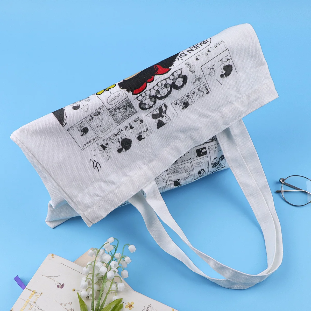 Bolso de mano de dibujos animados de los 90 para mujer, bolso de hombro para mujer, bolso de compras Vintage, bolso de mano de lona informal a la moda - imagen 2