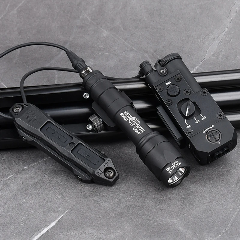 Linterna táctica CQBL IR todo metal doble haz LED blanco - imagen 3