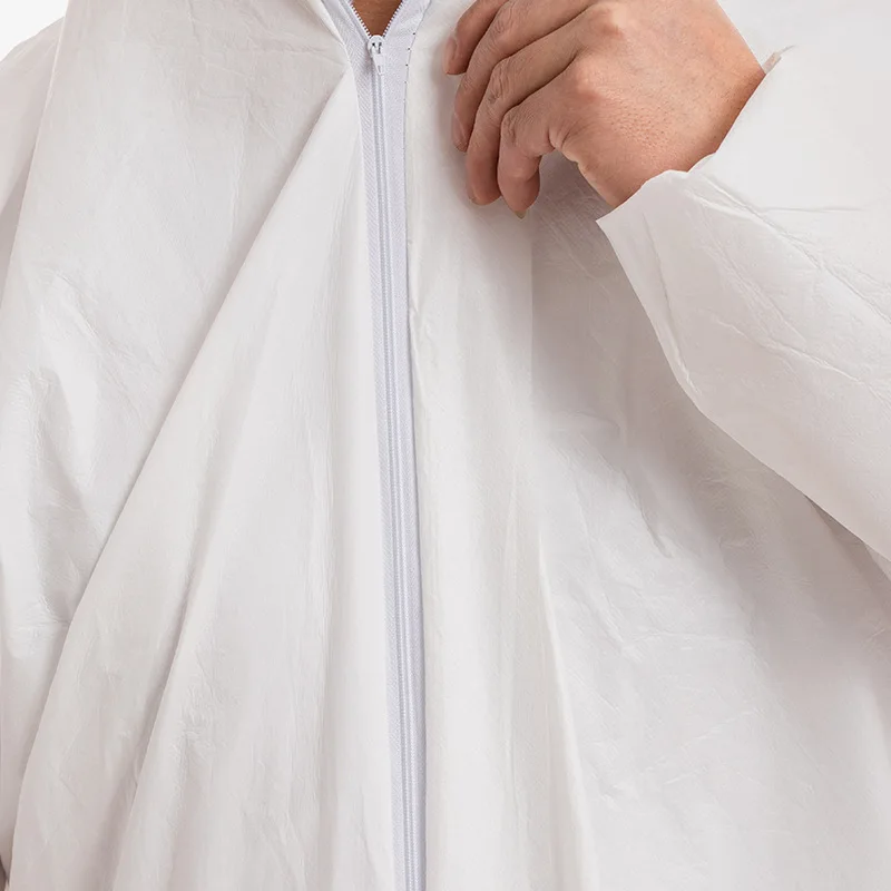 Mono desechable, transpirable, a prueba de polvo, resistente al agua y al aceite, seguridad en el trabajo, antipolvo, pintura, decoración, traje de trabajo - imagen 4