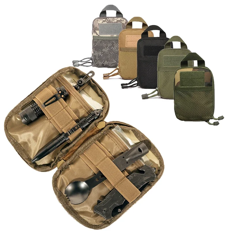 Bolsa de cintura Molle Utility EDC, bolsa táctica de primeros auxilios médicos, bolsa para cinturón, bolsa de caza para deportes al aire libre, accesorios de herramientas - imagen 2