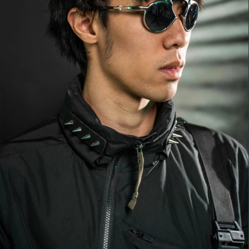 Insignia táctica con tema de remache de Metal, charretera de nailon, parche funcional de estilo Punk para solapas, mochila, decoración de ropa - imagen 5