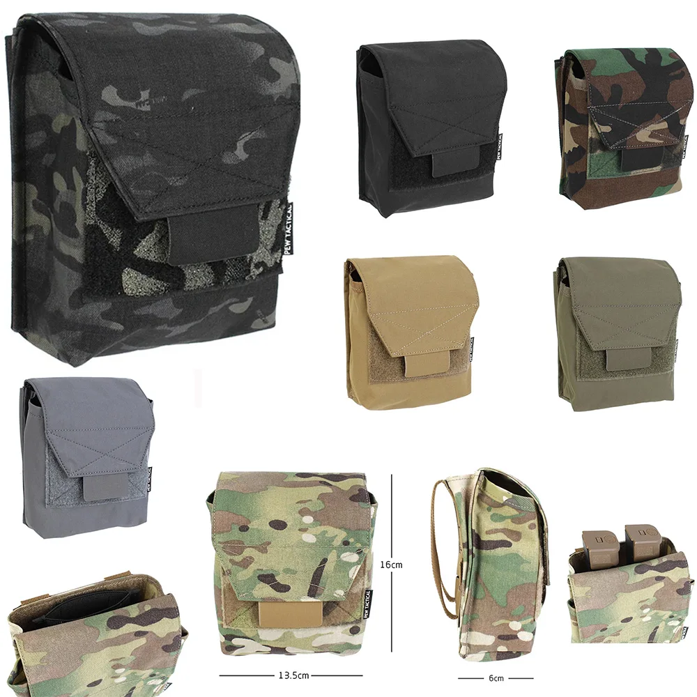 Bolsa porta revistas MOLLE estilo SS, lateral y cinturón multiusos