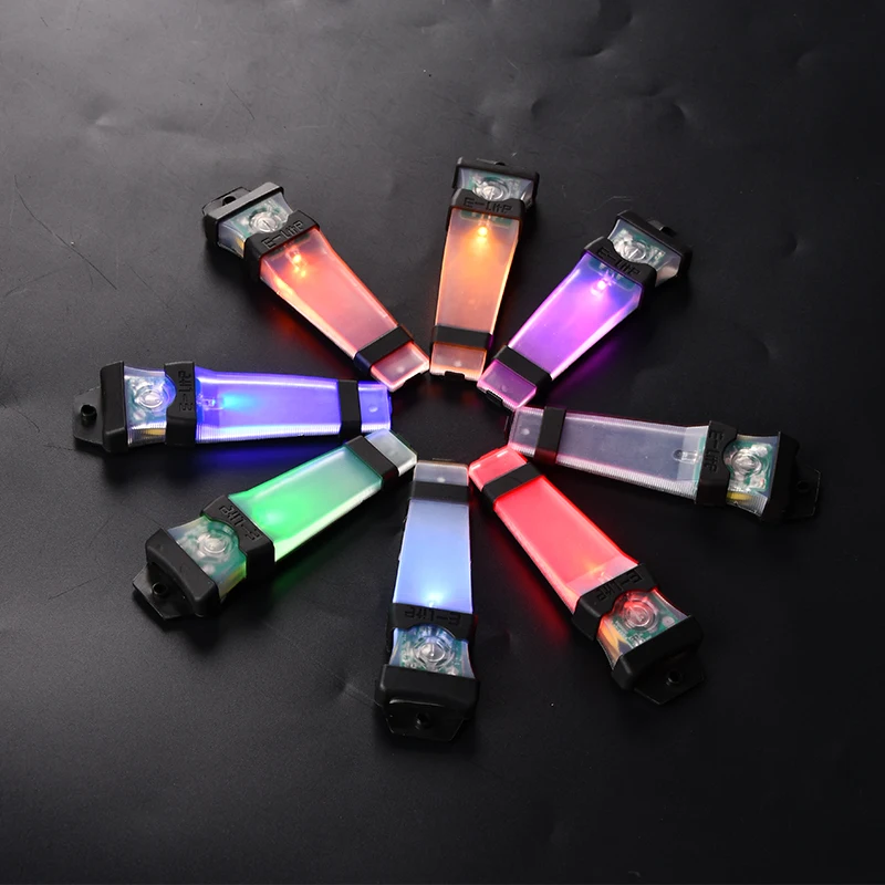 Luz estroboscópica de silicona para casco táctico, impermeable, portátil, señal de supervivencia, ciclismo, luz nocturna, Camping, supervivencia en la naturaleza - imagen 4