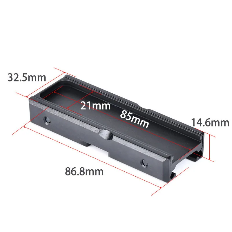 Accesorios de ranura de montaje de interruptor remoto táctico, M-LOK de riel de 20mm, Keymod, Panel de bolsillo CNC, Airsoft, PEQ, DBAL, NGAL, Base láser - imagen 3