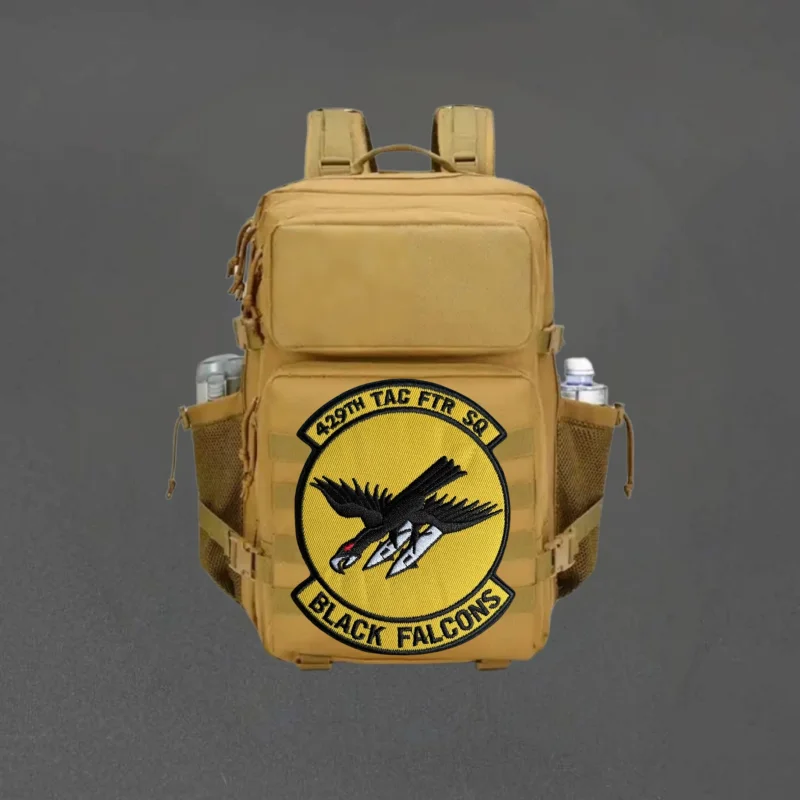 Parche bordado de halcones negros, chaleco táctico, gancho y bucle, sombrero, insignia de moral, mochila, pegatina decorativa, parches para brazalete para ropa