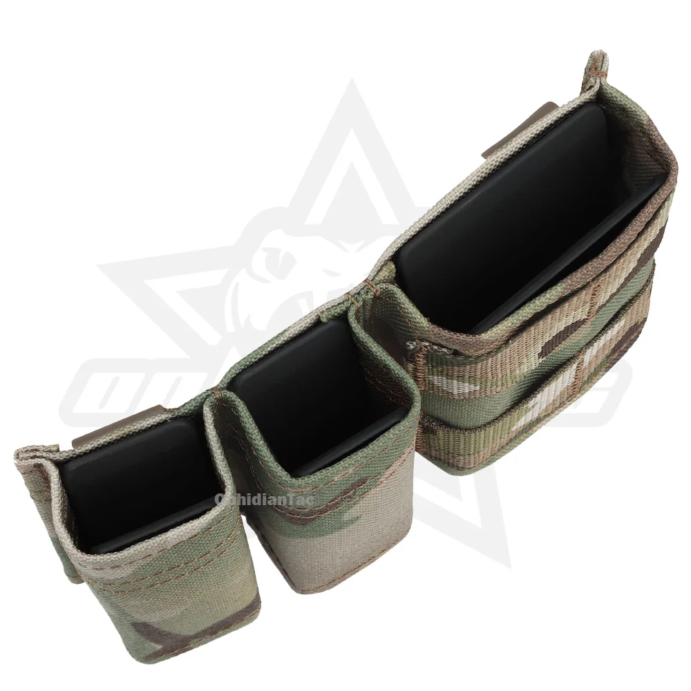 OPHIDIAN-Bolso multiusos Molle para exteriores, bolsa rápida doble de 9MM + 5,56 camuflaje para revistas, cinturón, chaleco, accesorios - imagen 5