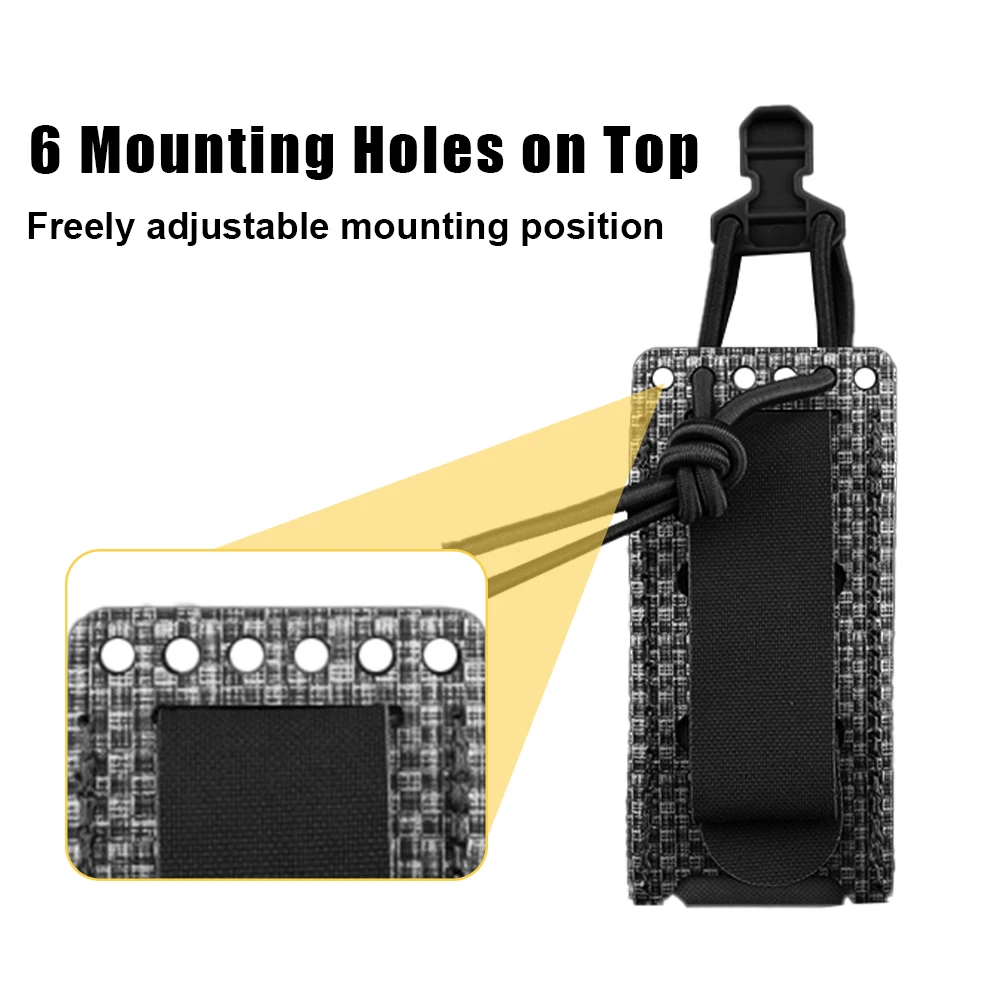 Funda portacargador MOLLE para 9mm con bolsillo de linterna - imagen 3