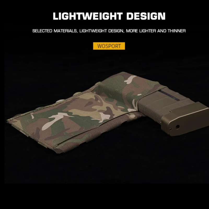 Bolsa táctica 5,56 7,62 elástica Triple Mag, chaleco de combate ligero para Airsoft, portador de extracción rápida, bolsa para revistas Molle, Paintball - imagen 5