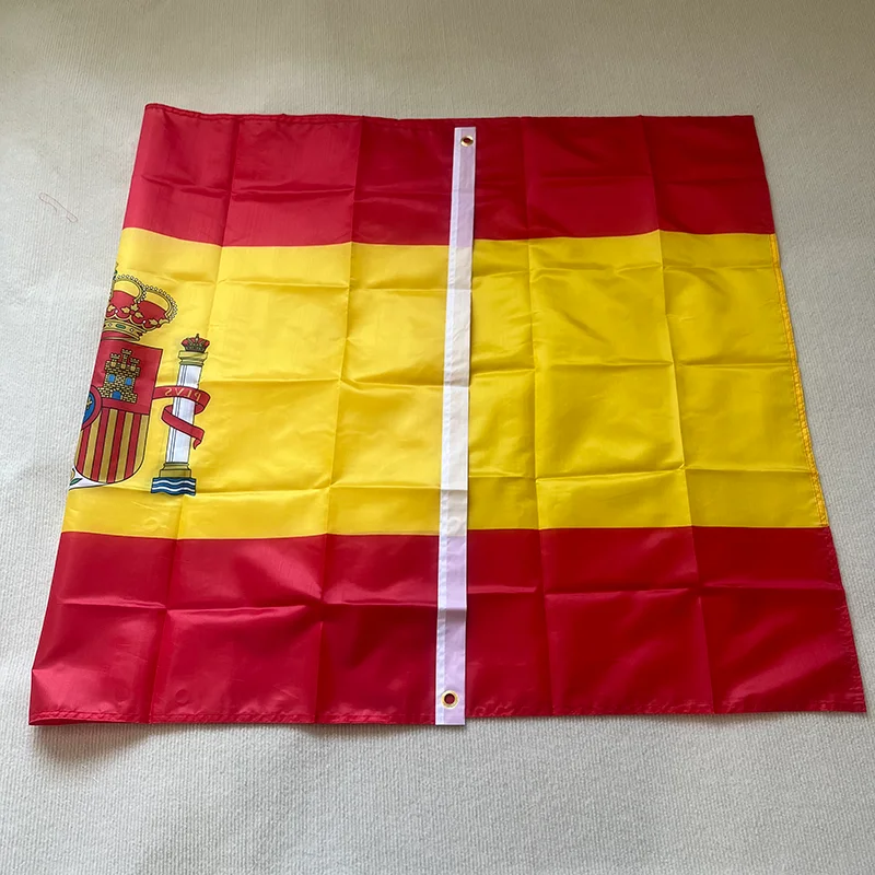 Bandera de España de 90x150cm, bandera española de ES, bandera de fútbol súper poli, interior y exterior para celebración, banderas grandes - imagen 2