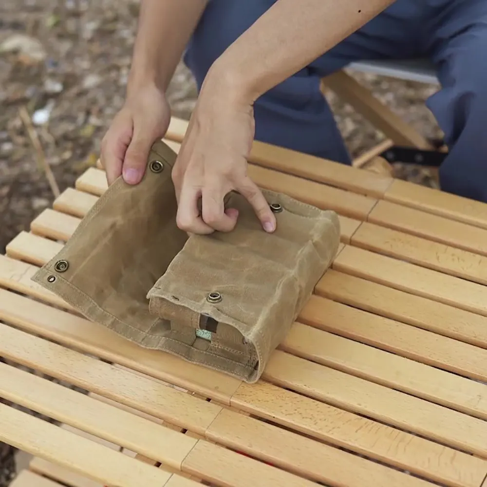 Juego de botellas de especias al aire libre, soporte de botella de condimento, contenedor de condimentos, bolsas de especias de lona para barbacoa, Camping y Picnic - imagen 3