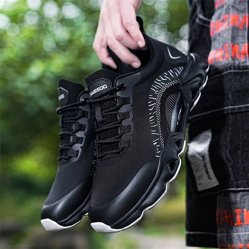 CAMSSOO-zapatos de senderismo de malla para hombre y mujer, botas de Trekking al aire libre, zapatos de tobillo de agua de montaña para turismo, zapatillas de escalada transpirables - imagen 4