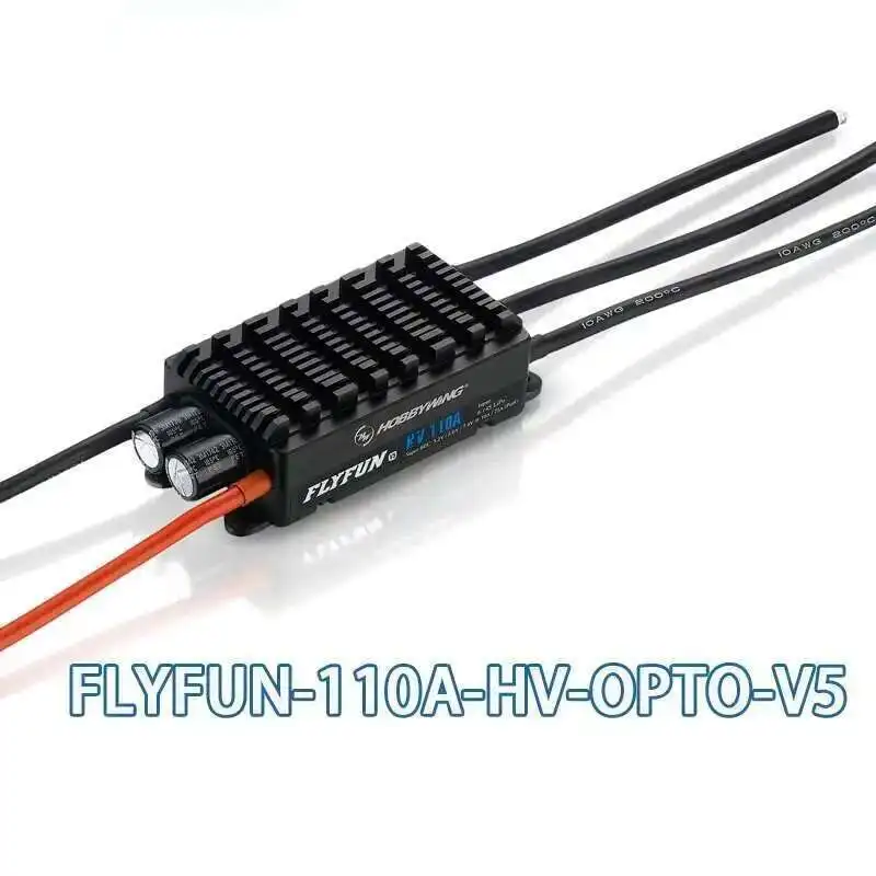 HOBBYWING FLYFUN 30A 40A 80A 110A 130A V5 con función de empuje inverso ESC sin escobillas para avión Drone. - imagen 4