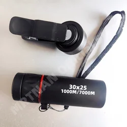 Mini telescopio Monocular portátil de alta definición, Zoom de gran aumento 10X, telescopio profesional de viaje al aire libre, 30x25