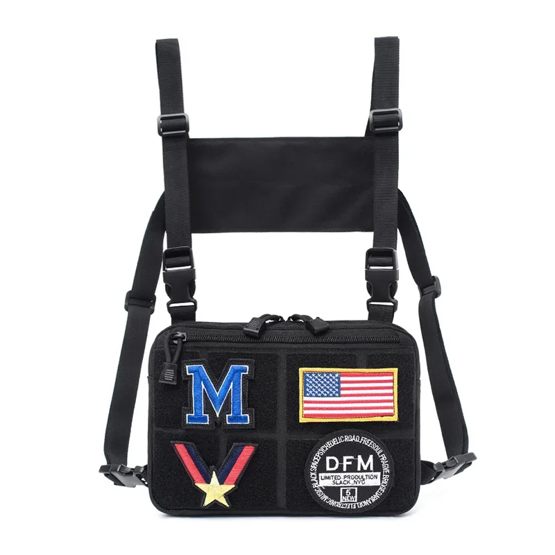 Chaleco táctico para exteriores, bolsa militar para el pecho, CS, juego de guerra, Airsoft, bolso de hombro, sistema Molle, riñonera transpirable de nailon para hombre