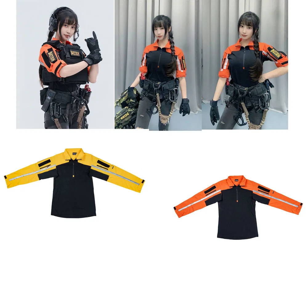 Traje táctico de rescate de entrenamiento con tiras reflectantes al aire libre