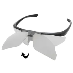 Gafas de caza para senderismo para hombre, gafas tácticas militares antiimpacto con marco para miopía, gafas polarizadas para escalada y ciclismo