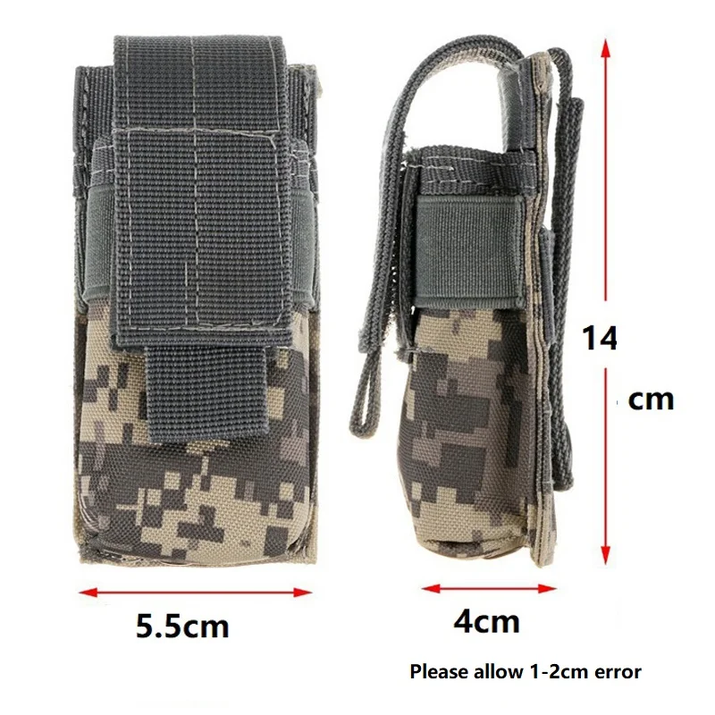 Funda táctica para linterna de M5 Molle, bolsa para cargador de Una sola pistola, soporte para antorcha, herramienta EDC, herramientas de caza al aire libre, bolsa ligera - imagen 2