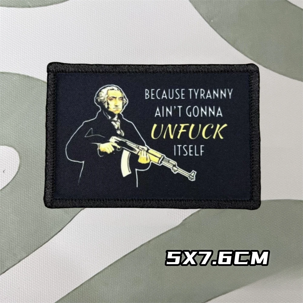 Parches de insignia de moral, pegatinas de brazalete impresas, mochila táctica - imagen 3