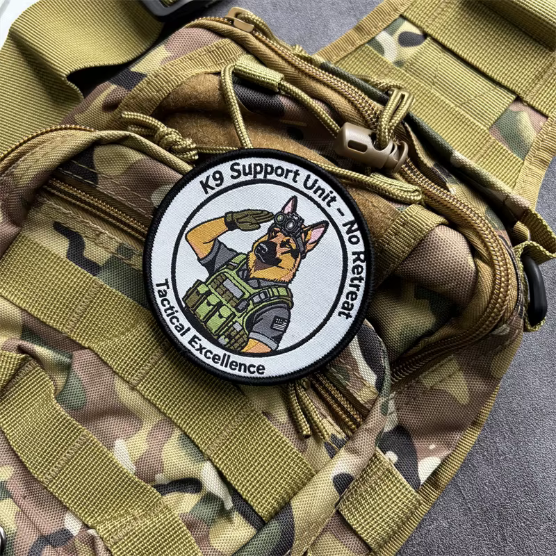 Parche táctico moral K9 con velcro gancho y bucle para perros
