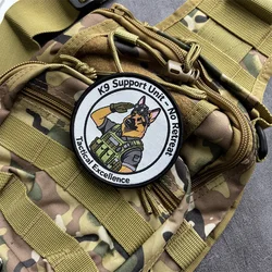 Parche táctico moral K9 con velcro gancho y bucle para perros