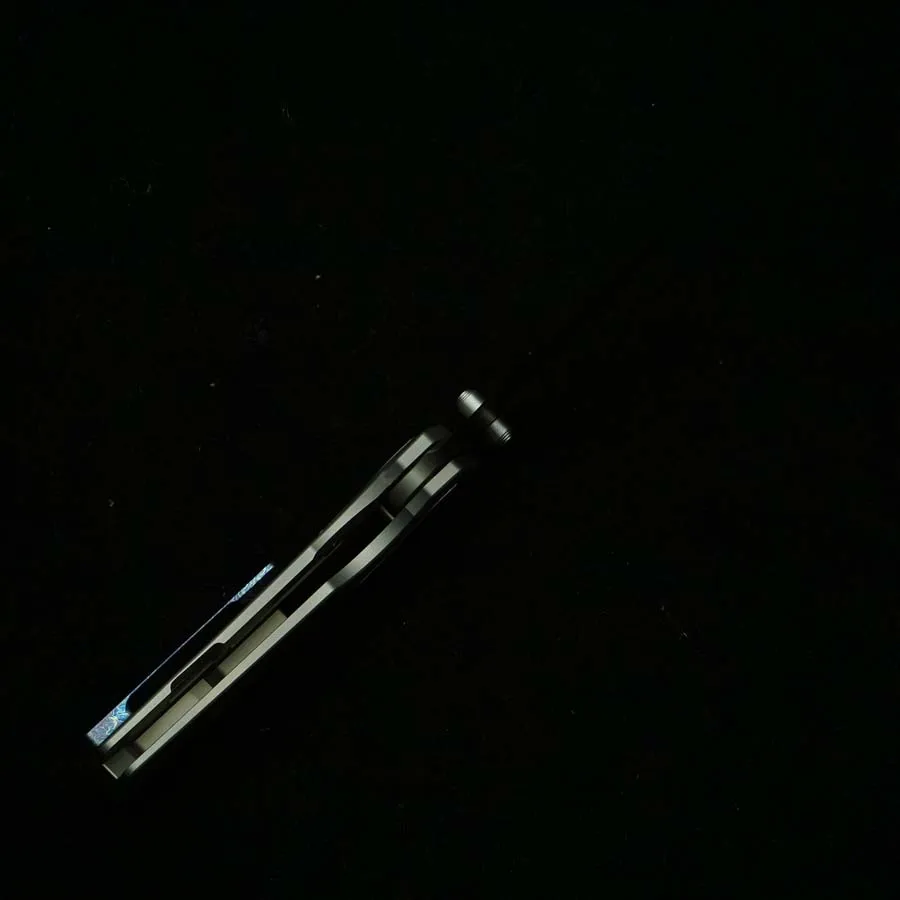 LEMIFSHE Navaja plegable EDC bolsillo Titanio y Acero M390 - imagen 5