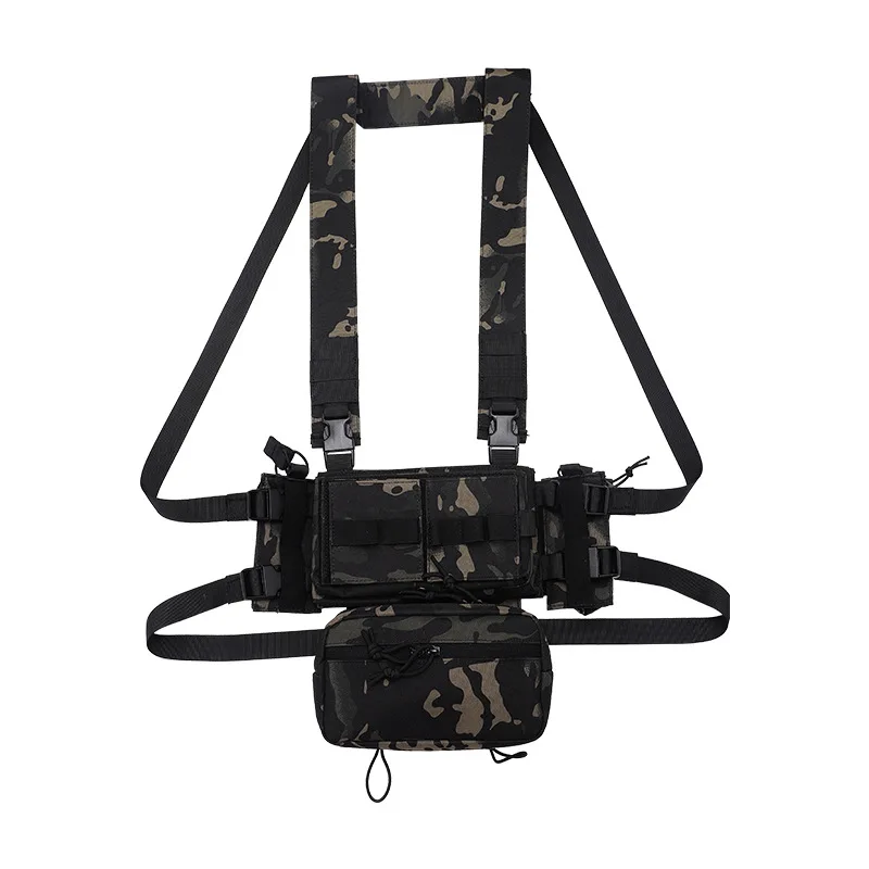 MK3 Chaleco de camuflaje de secado rápido para colgar en el pecho deportivo multifuncional con bolsillo para el vientre táctico al aire libre - imagen 4