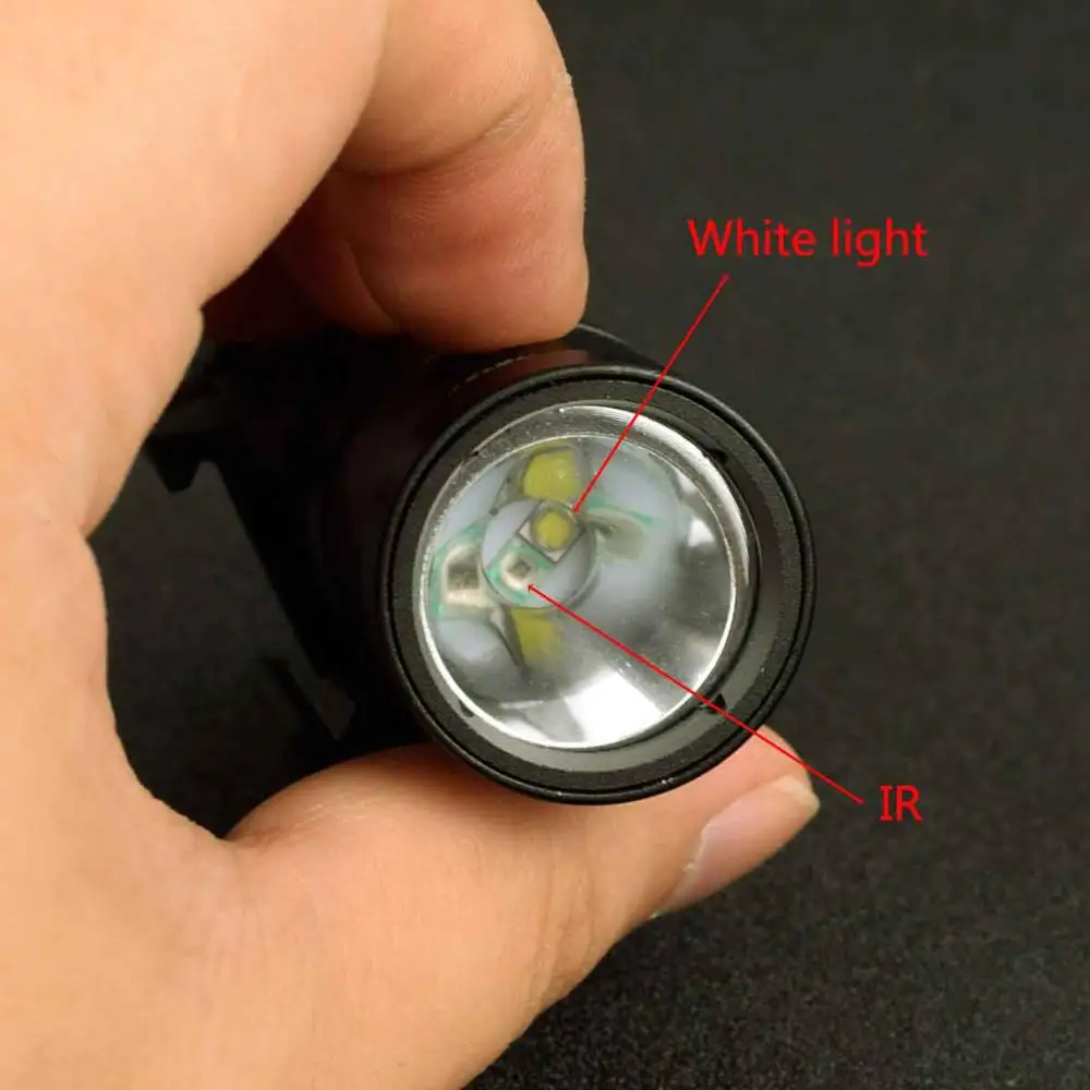 Pistola táctica X300V IR de 500 lúmenes, linterna para caza, Airsoft, Rifle de tiro, X300, X300U - imagen 2