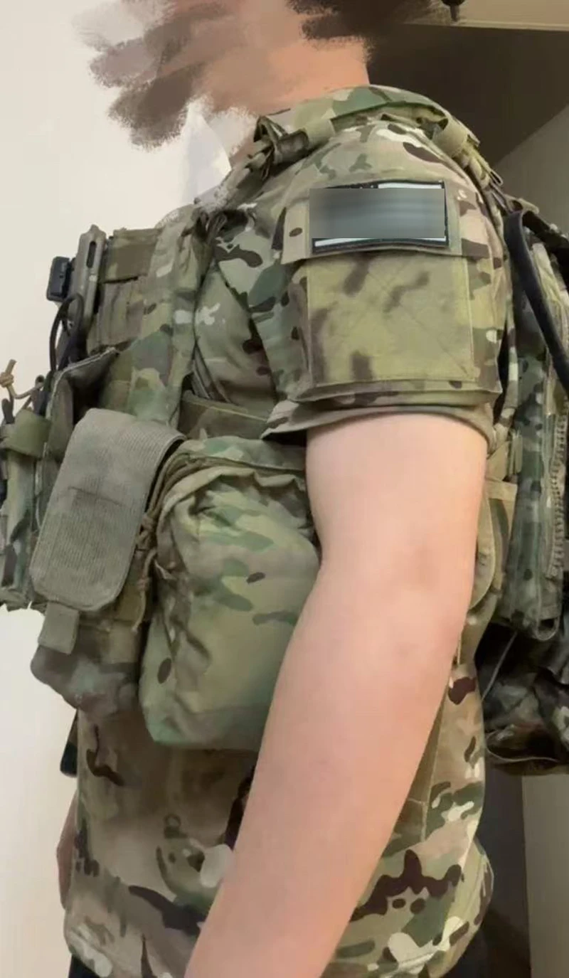 Camisa de manga corta anti roja de algodón de punto táctico al aire libre - imagen 3