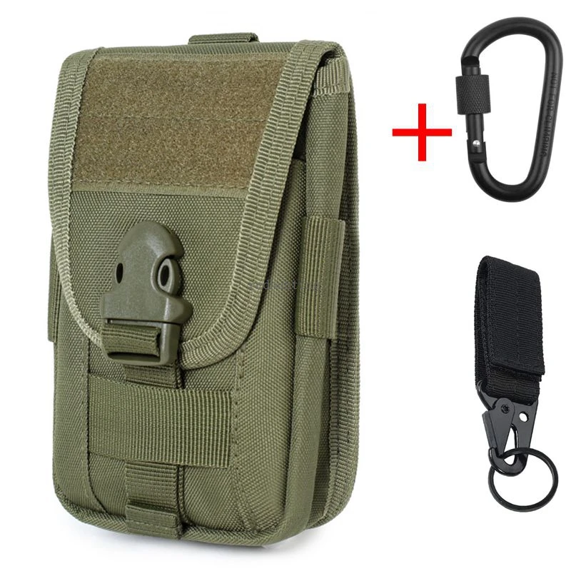 Bolsa de teléfono táctica EDC Molle para exteriores, bolsa de cintura de caza, cinturón, funda de teléfono, monedero de transporte para herramientas de teléfono inteligente, tarjeta - imagen 2