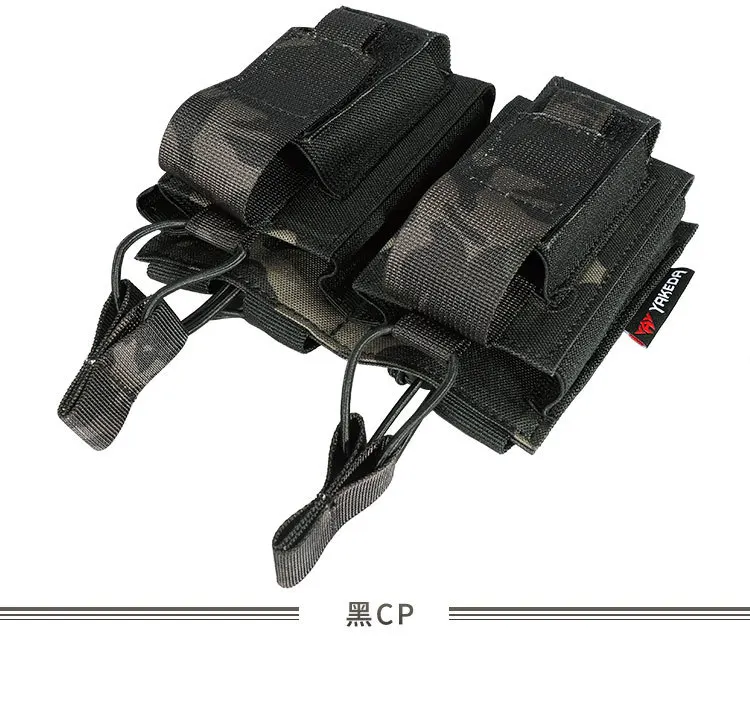 YAKEDA bolsa táctica doble para revistas Molle 5,56mm 9mm bolsa para revistas de entrenamiento de equipo táctico accesorios tácticos bolsa Mag - imagen 4