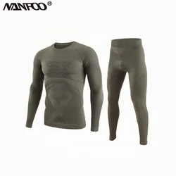 Nueva ropa interior térmica de punto para deportes, entrenamiento para hombres, Fitness No. 9 Ropa interior sin costuras
