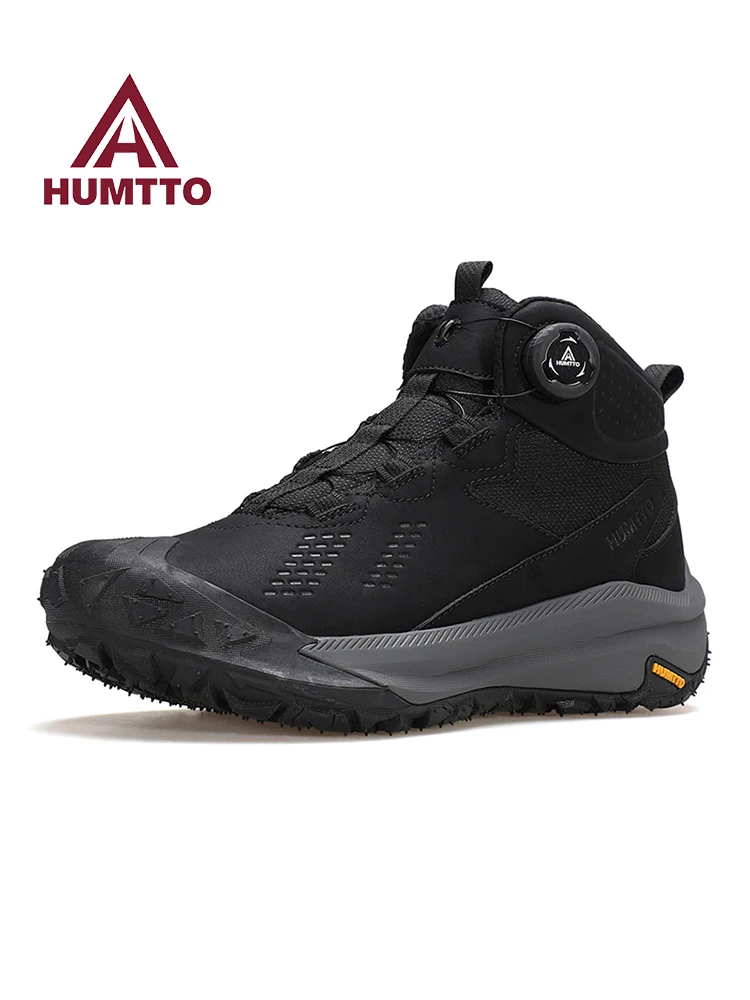 Zapatos de senderismo HUMTTO, botas de caza de cuero impermeables para hombre, zapatos tácticos tobilleros de Trekking para mujer, botas de nieve, zapatillas deportivas para exteriores - imagen 3