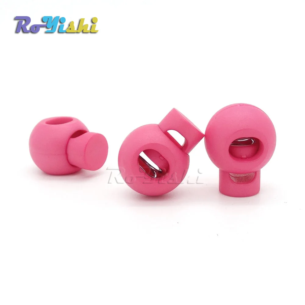12 unids/pack tapón de palanca redondo de bloqueo de cordón de bola colorida para accesorios de bolsa de tela deportiva - imagen 5