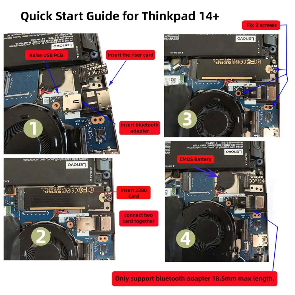 Cy Oculink-tarjeta gráfica externa SFF-8612 a M.2 m-key PCI-E 3,0, adaptador de Bus de Host SSD para ThinkBook 14 + - imagen 5