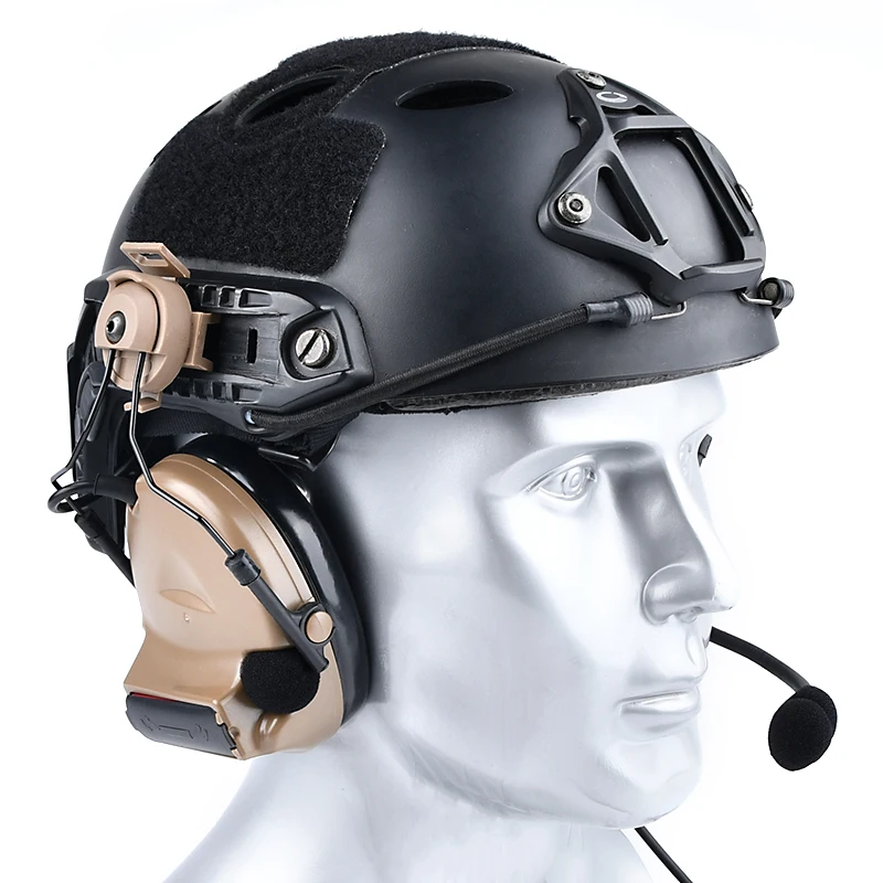 Auriculares tácticos C2 para casco FAST con micrófono - imagen 3